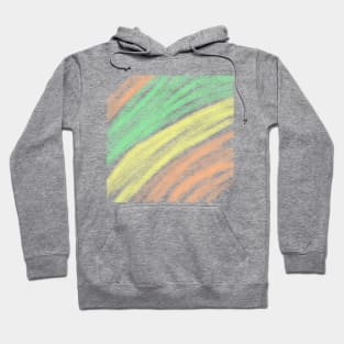 Yellow orange green watercolor abstract art Hoodie